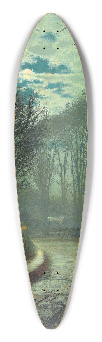 John Atkinson Grimshaw - Nearing home 39.3 inch art pintail longboard deck