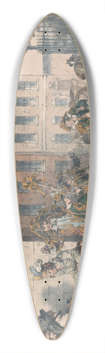 John Augustus Atkinson - May Day 39.3 inch art pintail longboard deck