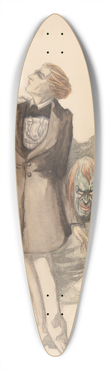 John Barrymore - Self-Portrait 39.3 inch art pintail longboard deck