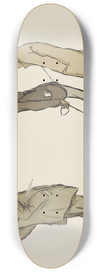 Georges Goursat (Sem) - Tout de mme, il a le chic anglais ! 8.25 inch art skate deck