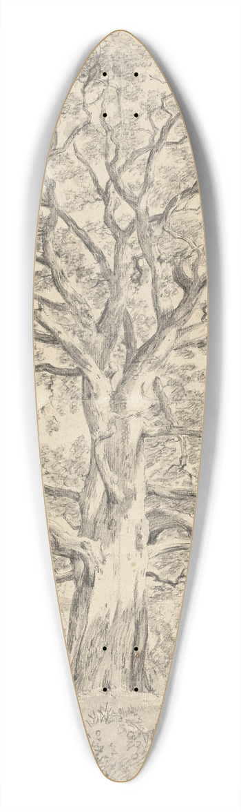 John Constable - A Great Oak Tree 39.3 inch art pintail longboard deck