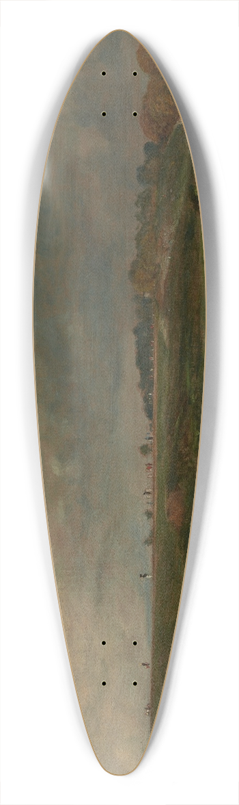 John Constable - A Road across HampsteadHeath 39.3 inch art pintail longboard deck