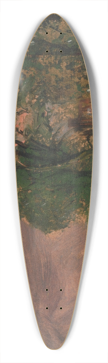 John Constable - A View at Hampstead with Stormy Weather 39.3 inch art pintail longboard deck
