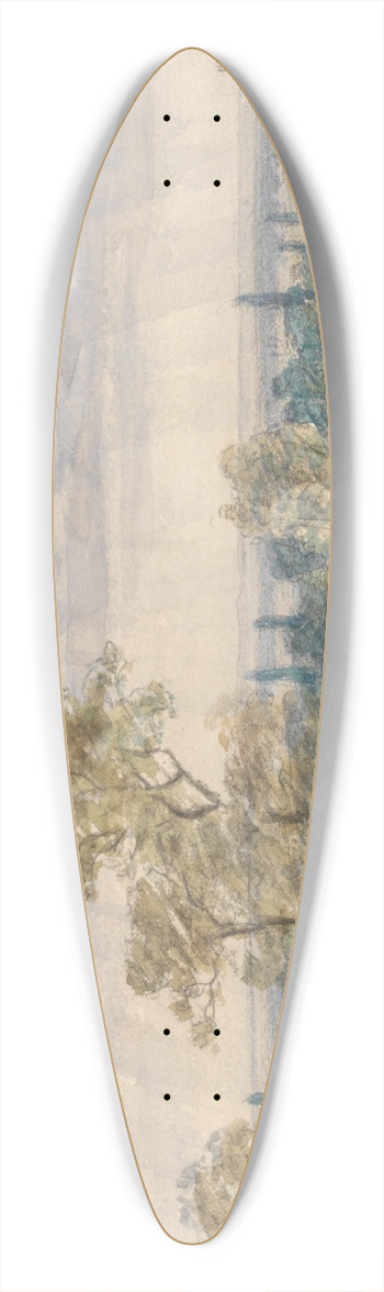 John Constable - Suffolk Landscape 39.3 inch art pintail longboard deck