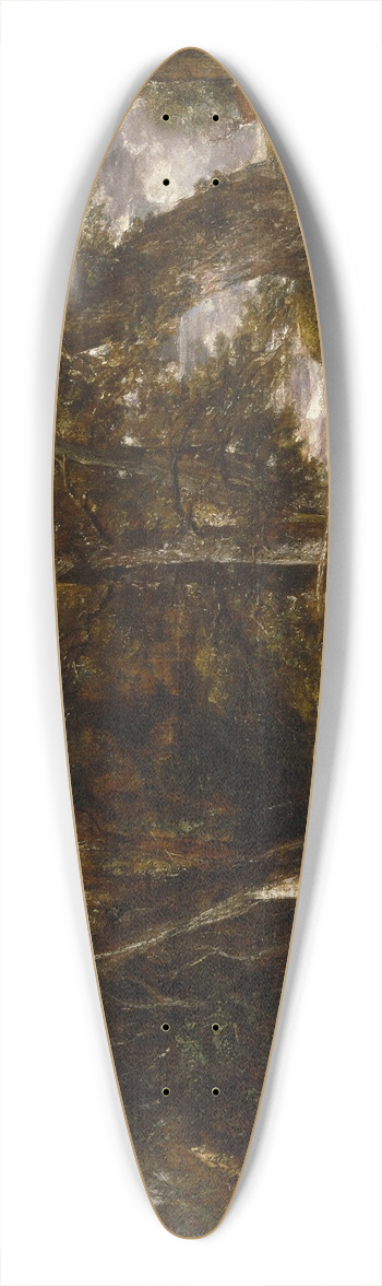 John Constable - The Dell at Helmingham Park 39.3 inch art pintail longboard deck