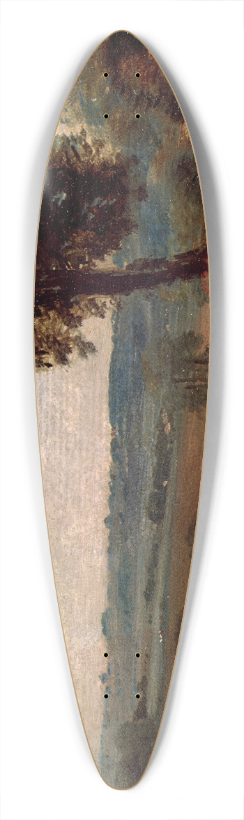 John Constable - The Lane from East Bergholt to Flatford 39.3 inch art pintail longboard deck