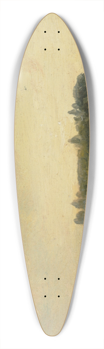 John Constable - View Towards the Rectory, East Bergholt 39.3 inch art pintail longboard deck