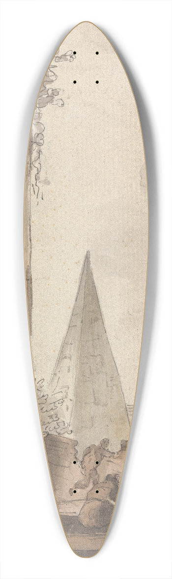 John Devoto - Design for a wall decoration 39.3 inch art pintail longboard deck