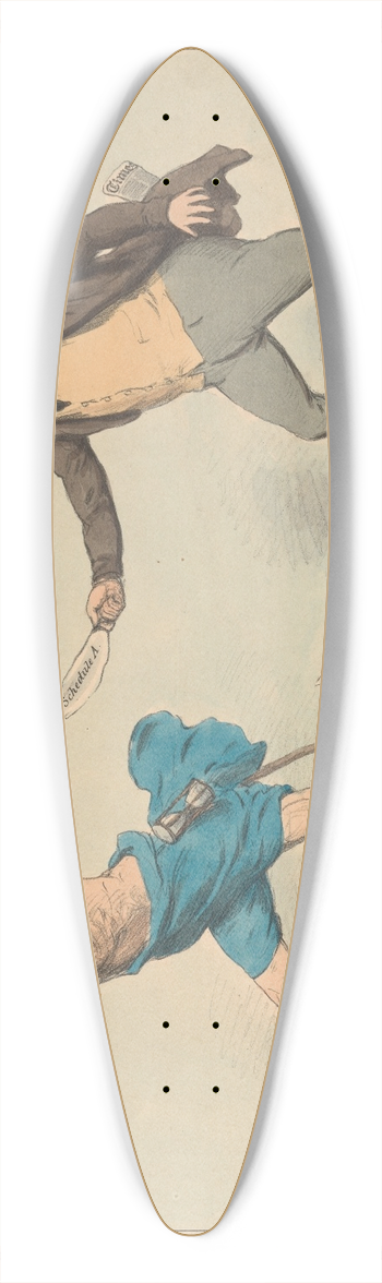 John Doyle - Stop Thief! 39.3 inch art pintail longboard deck