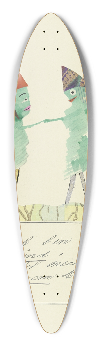 John Elsas - Alma ich bin sehr gesund  39.3 inch art pintail longboard deck