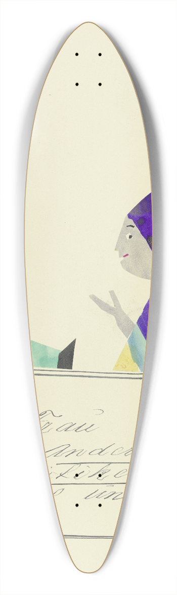 John Elsas - Eine Frau zu der Anderen spricht  39.3 inch art pintail longboard deck