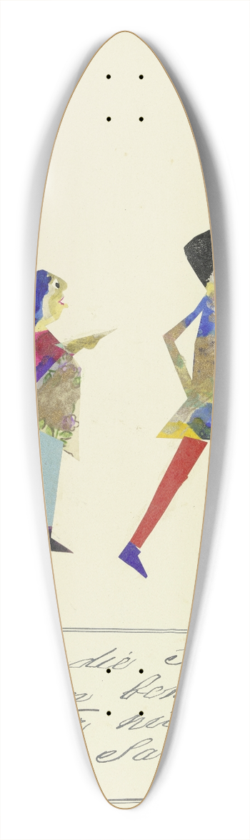 John Elsas - Es muss die Frau den Mann bewachen  39.3 inch art pintail longboard deck