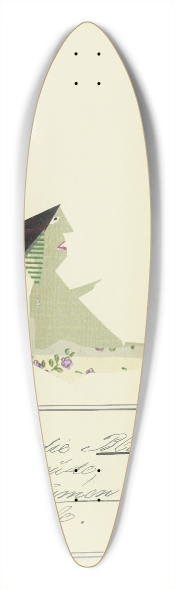 John Elsas - Es sind die Blumen meine Freude  39.3 inch art pintail longboard deck
