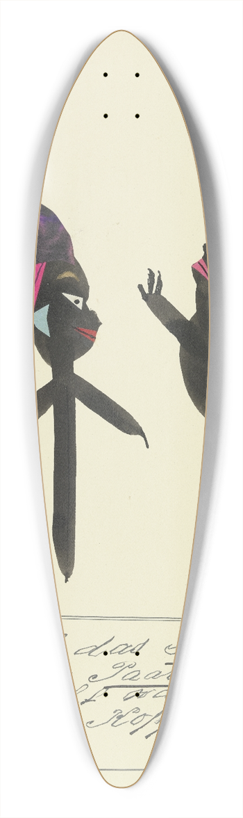 John Elsas - Hier ist das Sinnbild von dem Paar  39.3 inch art pintail longboard deck