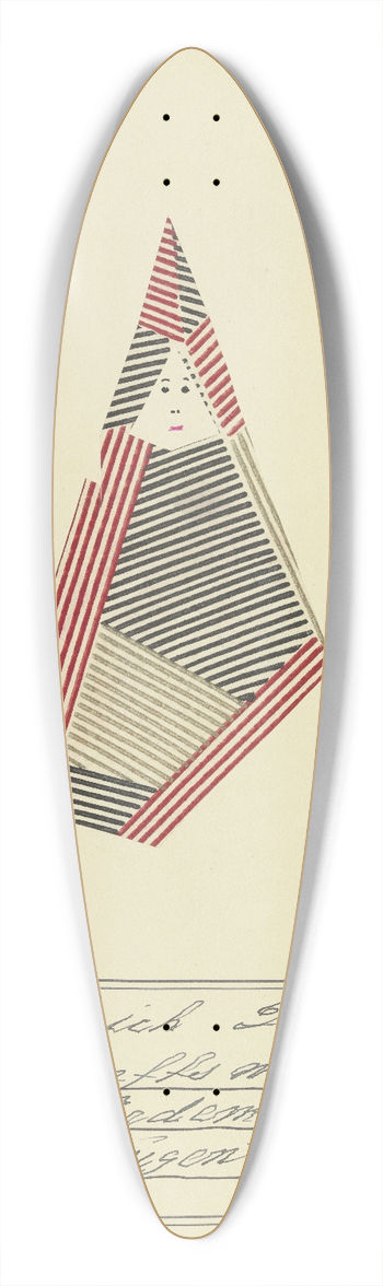 John Elsas - Hier zeig ich Dir  39.3 inch art pintail longboard deck