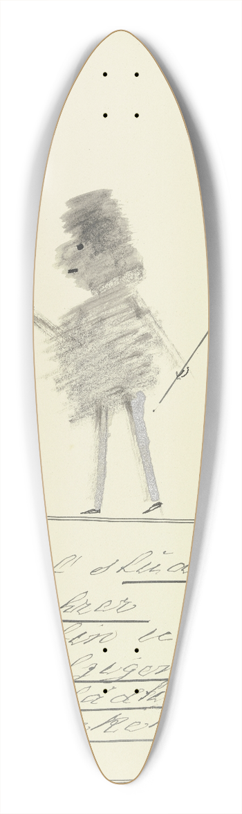 John Elsas - Ich hab studiert als Lehrer  39.3 inch art pintail longboard deck