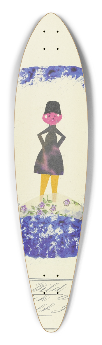 John Elsas - Weil mein Bild ist modern  39.3 inch art pintail longboard deck