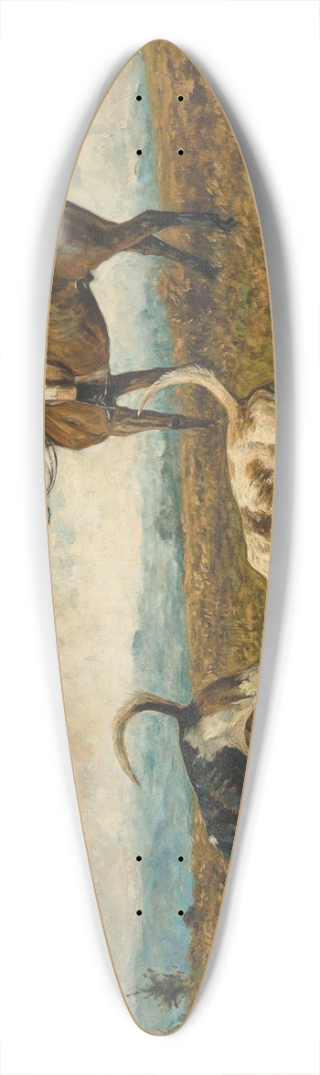John Emms - On the scent 39.3 inch art pintail longboard deck