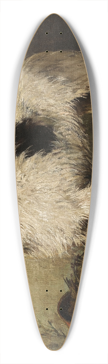 John Emms - Terrier in a Garden 39.3 inch art pintail longboard deck