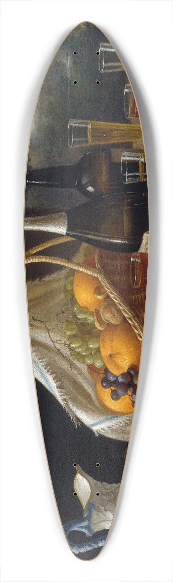 John F. Francis - Luncheon Still Life 39.3 inch art pintail longboard deck