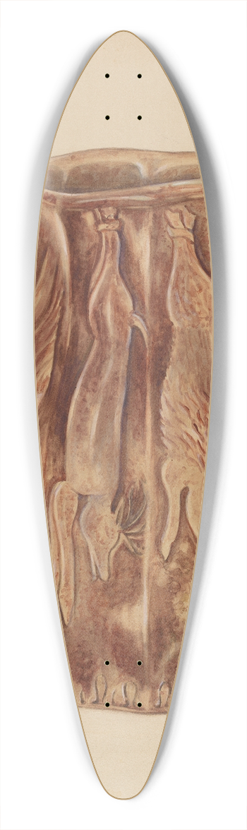 John Fisk - Pitcher 39.3 inch art pintail longboard deck