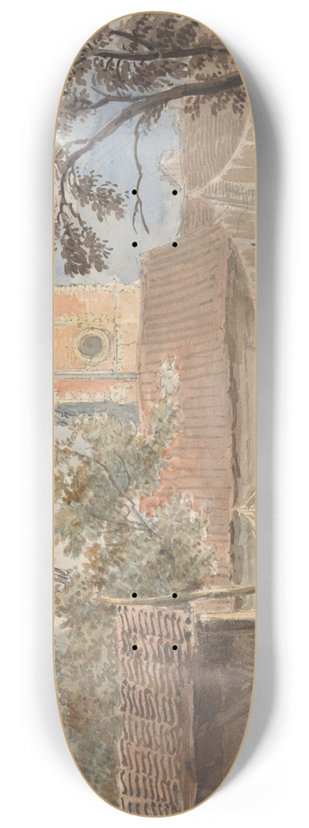 George Sidney Shepherd - Wandshorst Church Surrey 8.25 inch art skate deck