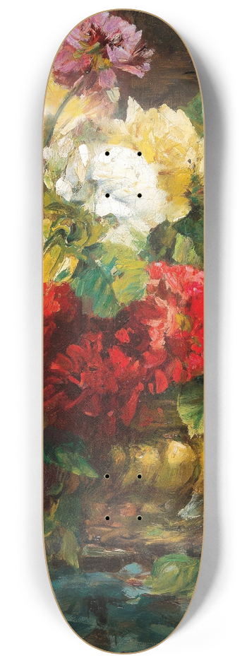 Georges Jeannin - Flower Piece in Vase 8.25 inch art skate deck