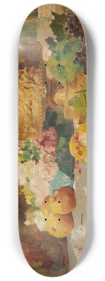 Georges Jeannin - Large Still Life with Fruit 8.25 inch art skate deck