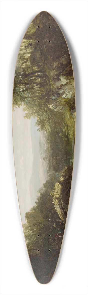 John Frederick Kensett - The Walking Tour 39.3 inch art pintail longboard deck