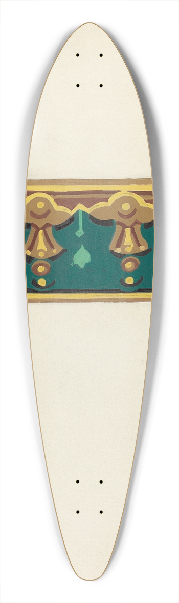 John Garay - Wallpaper Border 39.3 inch art pintail longboard deck