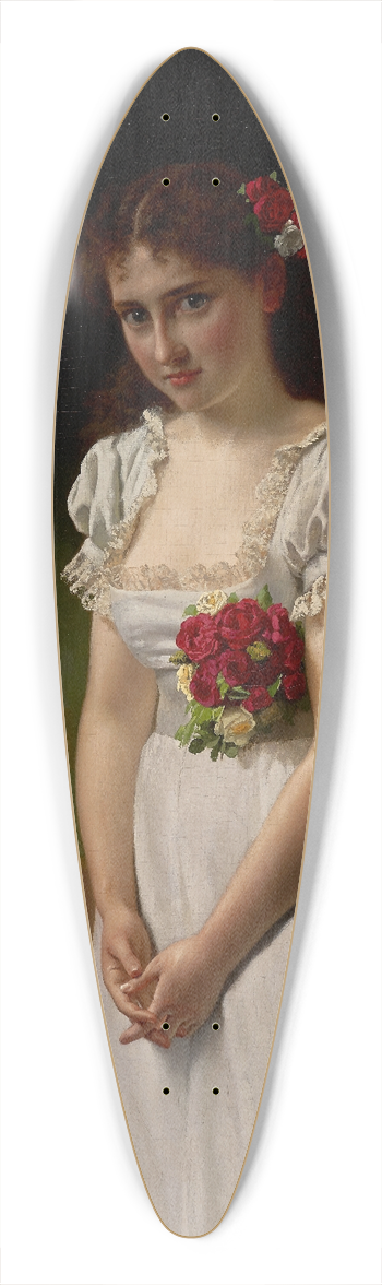 John George Brown - Meditation 39.3 inch art pintail longboard deck