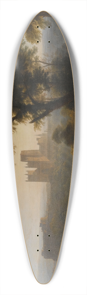 John Glover - Durham Cathedral 39.3 inch art pintail longboard deck