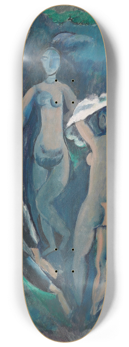 Georges Kars - Les baigneuses (The Judgement of Paris) 8.25 inch art skate deck
