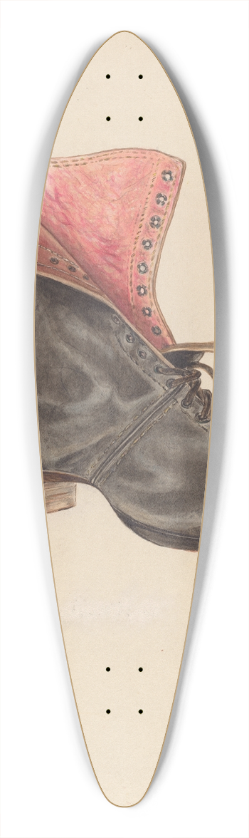 John Hall - Womans Shoe 39.3 inch art pintail longboard deck