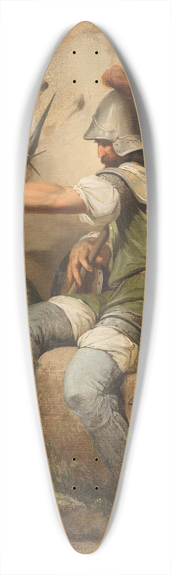 John Hamilton Mortimer - Bandit Taking up His Post 39.3 inch art pintail longboard deck