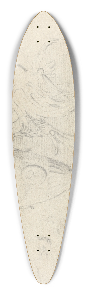 John Hamilton Mortimer - Designs for Decorative Vases 39.3 inch art pintail longboard deck