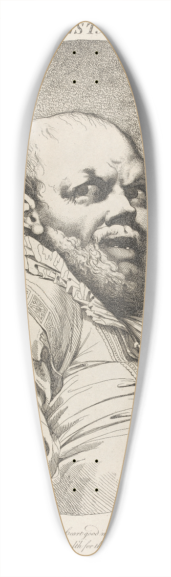John Hamilton Mortimer - Falstaff. Second part Henry IV, Act V, Scene 4th 39.3 inch art pintail longboard deck