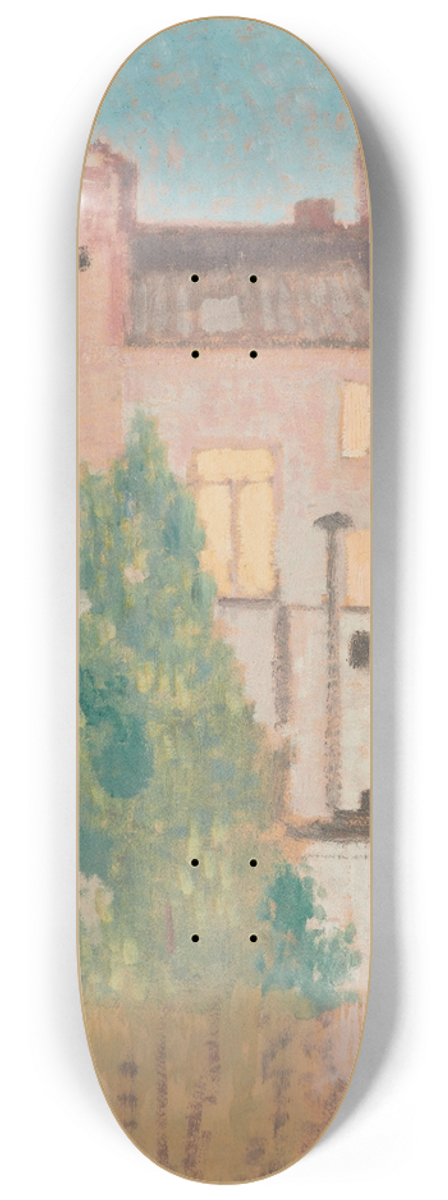 Georges Lemmen - Houses (Maisons) 8.25 inch art skate deck