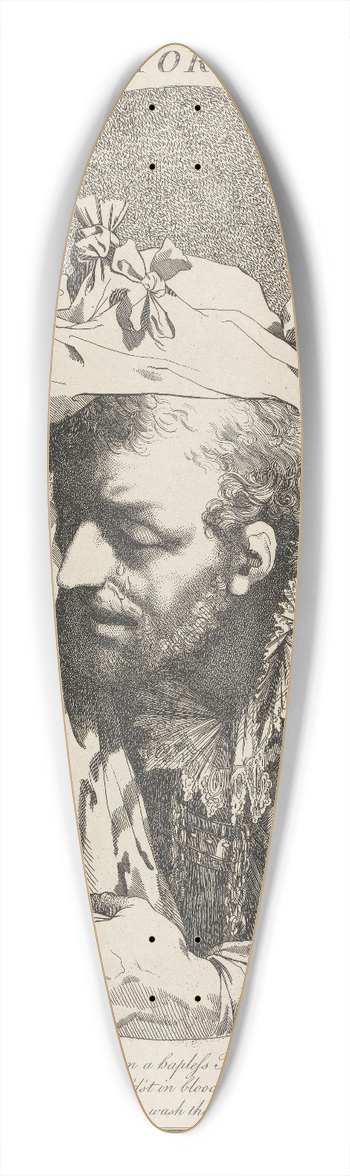 John Hamilton Mortimer - York, Henry IV, Part II, Act V, Scene IV 39.3 inch art pintail longboard deck