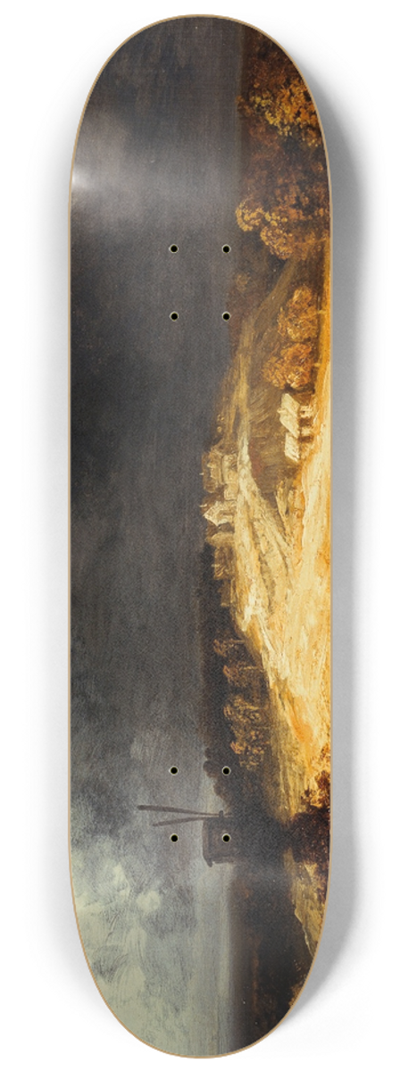 Georges Michel - Moulins  Montmartre. 8.25 inch art skate deck