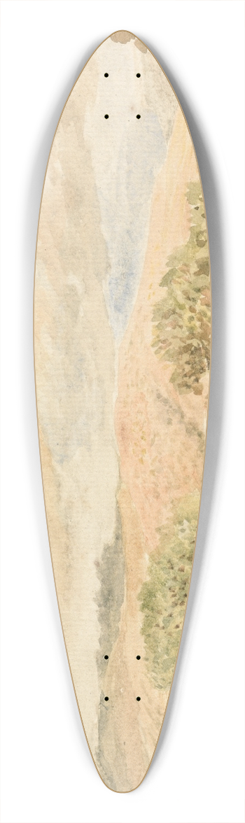 John Linnell - Llanberis, North Wales 39.3 inch art pintail longboard deck