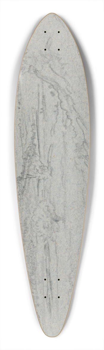 John Linnell - North Wales 39.3 inch art pintail longboard deck
