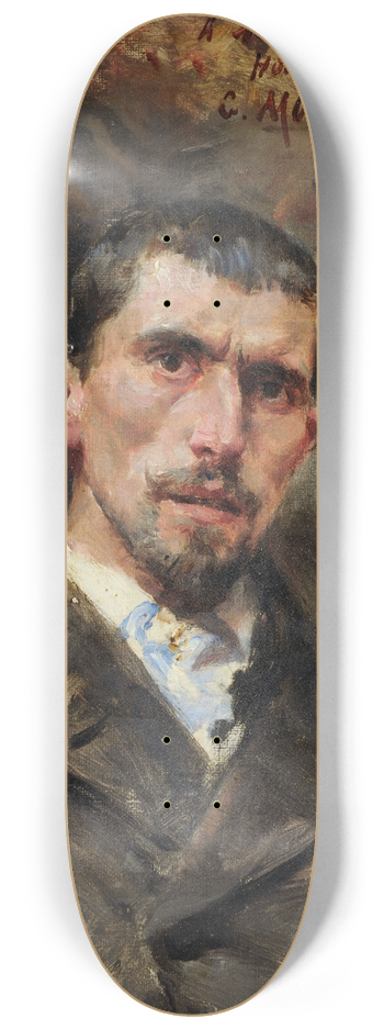 Georges Moreau de Tours - Portrait of William de Goumois 8.25 inch art skate deck