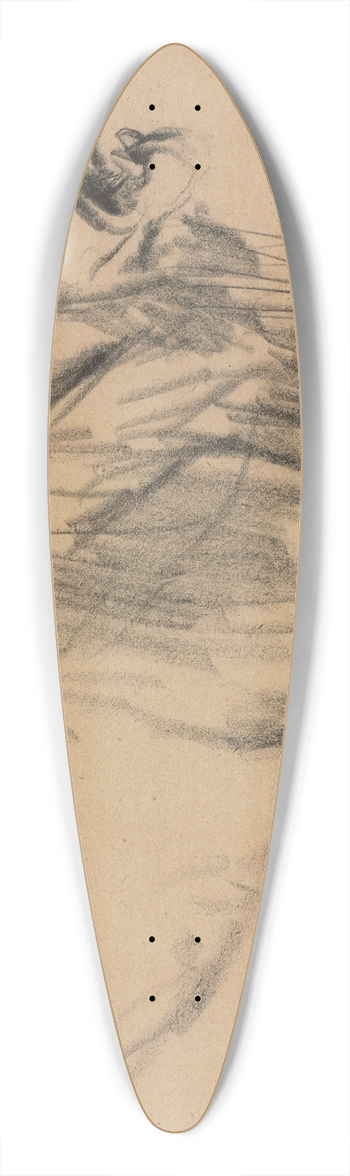 John Macallan Swan - Lion 39.3 inch art pintail longboard deck