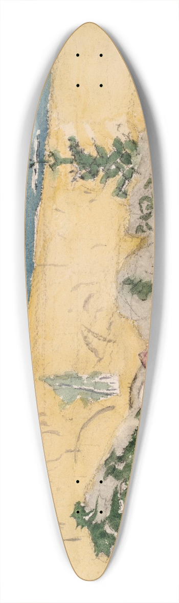 John Marin - Small Point, Maine 39.3 inch art pintail longboard deck