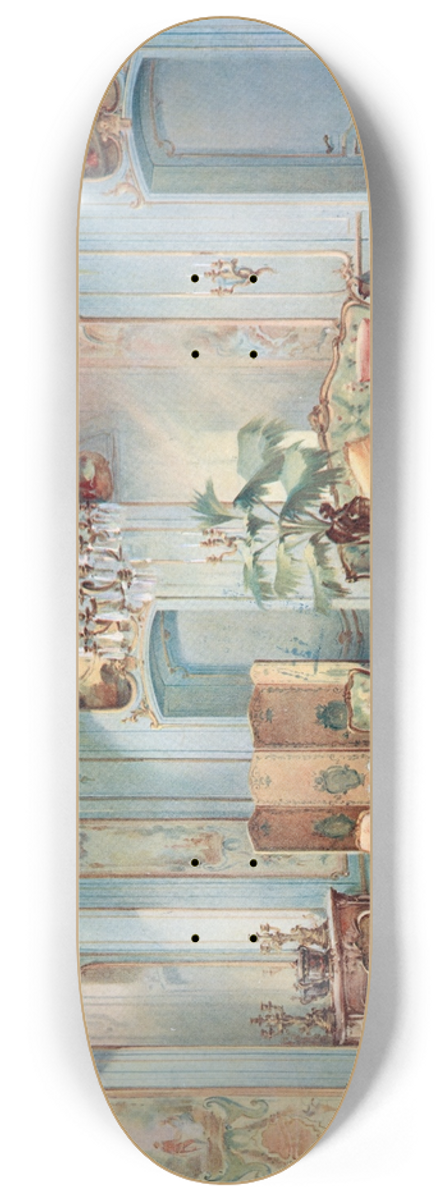 Georges Rmon - Grand salon Louis XV, peint en gris vert. 8.25 inch art skate deck