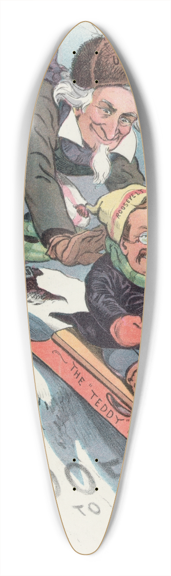 John Samuel Pughe - All his own 39.3 inch art pintail longboard deck