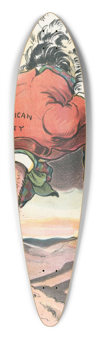 John Samuel Pughe - Protection 39.3 inch art pintail longboard deck