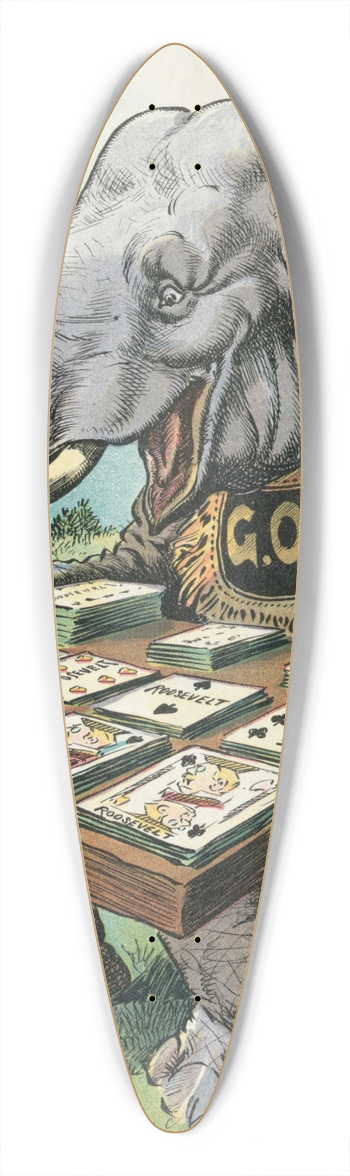 John Samuel Pughe - Solitaire 39.3 inch art pintail longboard deck