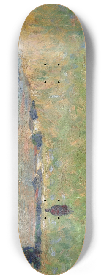 Georges Seurat - A Summer Landscape 8.25 inch art skate deck